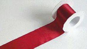 Satinband 72 mm x 25 m, rot