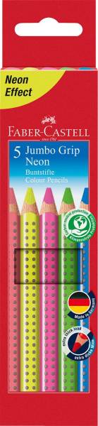 FABER CASTELL Farbstiftetui Jumbo Grip Neon 110994 5St