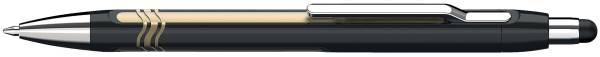 Kugelschreiber Epsilon Touch XB, blau (dokumentenecht), schwarz gold