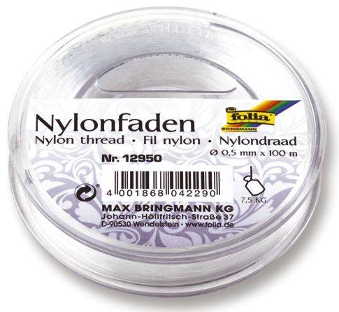 Nylonfaden 0,5 mm, 100 m Spule