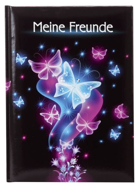 Freundebuch Schmetterling A5, 88 illustrierte Seiten