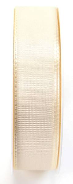 Basic Taftband 25 mm x 50 m, creme