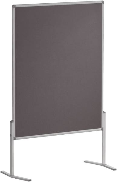 Moderationstafel PRO, 120 x 150 cm, grau Filz, einteilig
