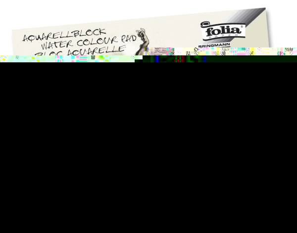 Aquarellblock 200 g qm, rau, 24x32 cm, weiß, 10 Blatt