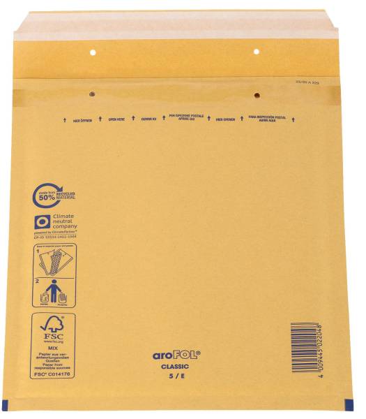 AROFOL Luftpolstertasche 100ST 240x275 braun 5/E 2FVAF000005