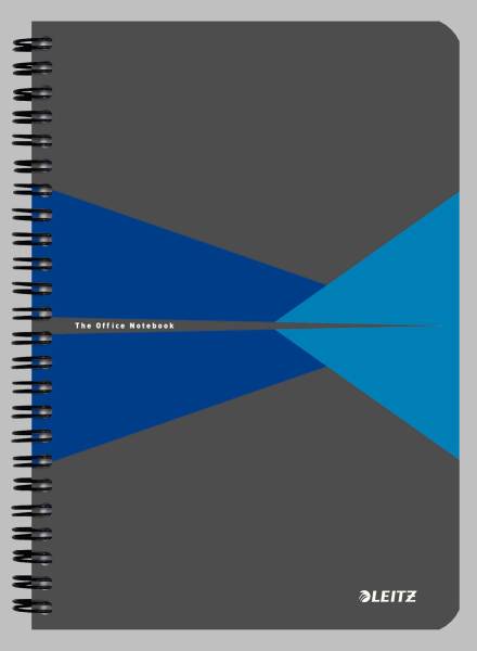 LEITZ Collegeblock Office PP A5 kariert blau 4498-00-35