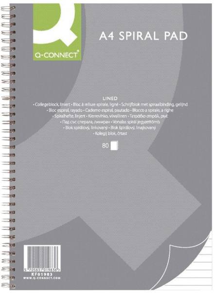 Collegeblock A4, 80 Blatt, 70 g qm, liniert
