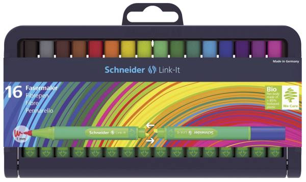 Faserschreiber Link It, 16 Farben im Etui