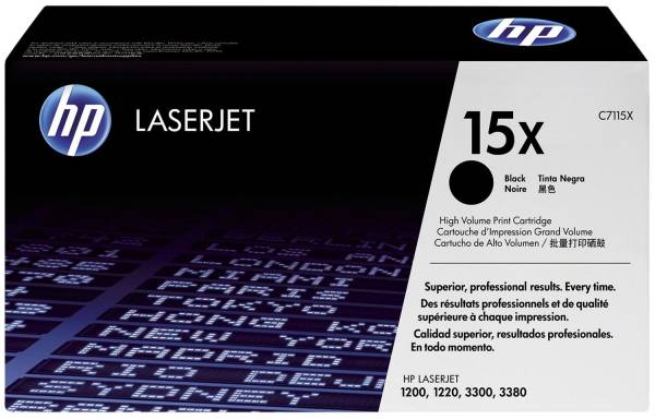 Druckkassetten schwarz, 3 500 Seiten, C7115X®