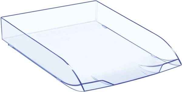Briefkorb A4 C4, blau transparent