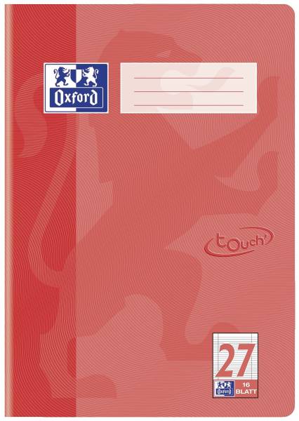 Heft A4 16 Blatt Lineatur 27 Touch koralle