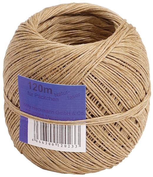 Bindfaden Kordel extrafein, bis 2 kg, 120 m