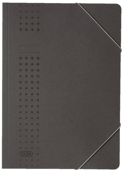 Eckspanner chic, Karton (RC), 320 g qm, A4, anthrazit