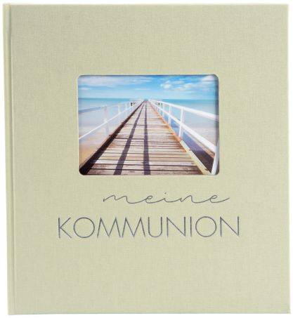 Erinnerungsalbum Kommunion Pastell 23 x 25 cm, lindgrün