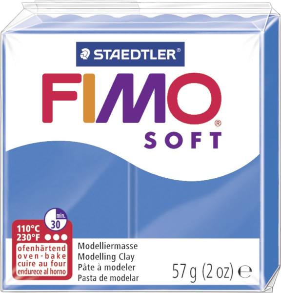 STAEDTLER Modelliermasse Fimo pazifikblau 8020-37 Soft 57g