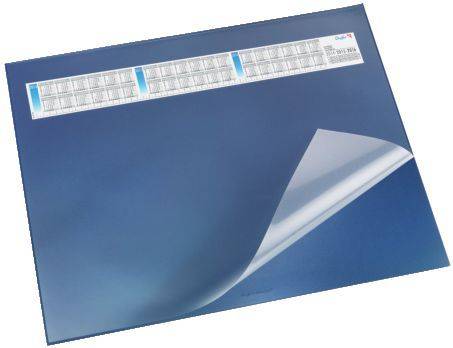 Schreibunterlage DURELLA DS mit Vollsichtauflage, Kalender, 65 x 52 cm, blau