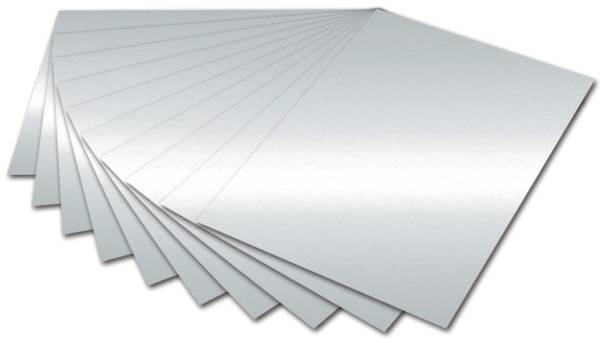 Fotokarton A4, silber glänzend