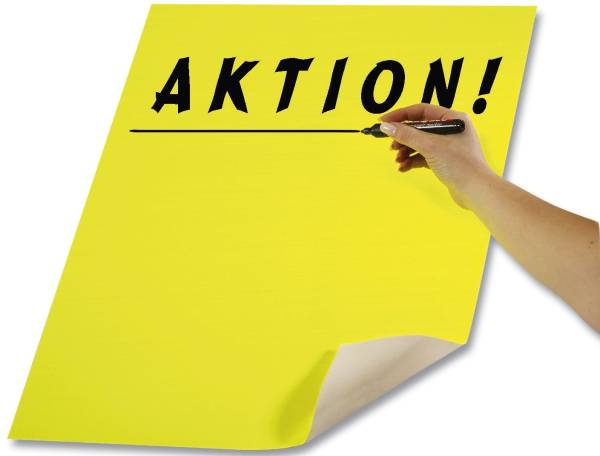 Plakatkarton 48 x 68 cm, leuchtzitronengelb