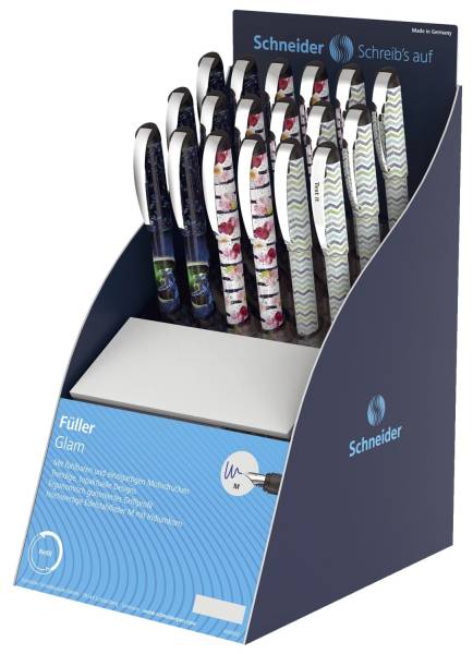 SCHNEIDER Füller Patrone M Glam 9 17+1 sortiert 50-304381 i.Display