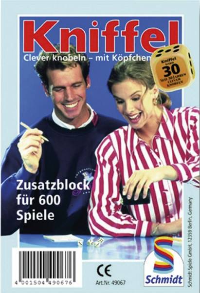 SCHMIDT Kniffelblock 600 Spiele 49067