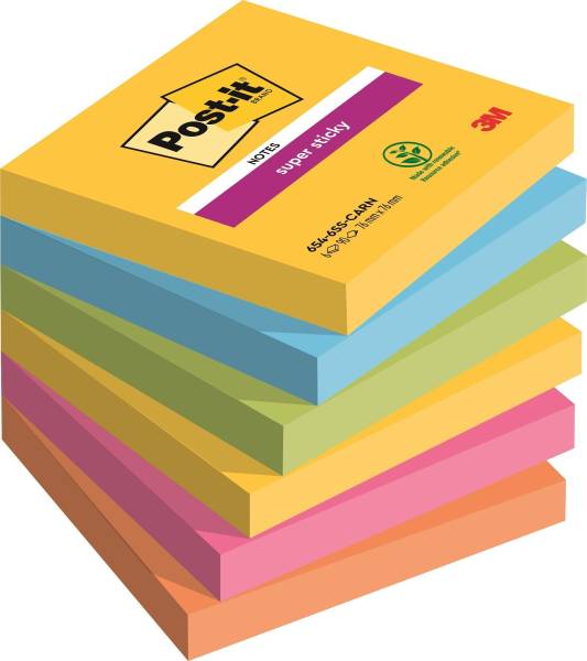 Haftnotizen Rio de Janeiro Collection 76 x 76 mm, 6 x 90 Blatt