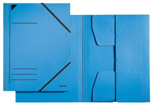 3981 Eckspannermappe A4, 250 Blatt, Pendarec Karton (RC), blau