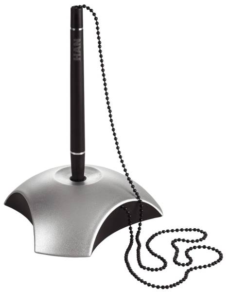 Kugelschreiber Ständer DELTA Silber Edition, silber