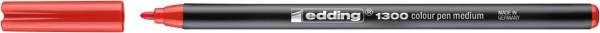 EDDING Faserschreiber 1300 colorpen 0,2mm rot 1300-2
