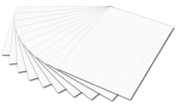 Tonpapier 50 x 70 cm, weiß