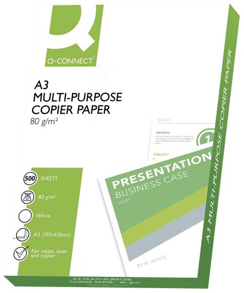 Q-CONNECT Kopierpapier A3 80g weiß KF01089 ECF 500Bl