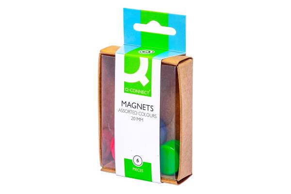 Haftmagnete Ø 20 mm, sortiert, 6 Stück