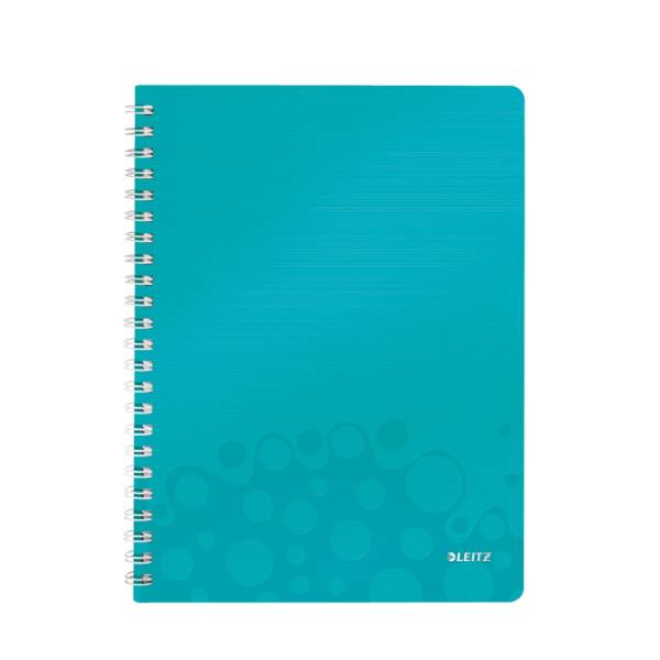 LEITZ Collegeblock A4 Wow eisblau metallic 4637-00-51 80Bl liniert