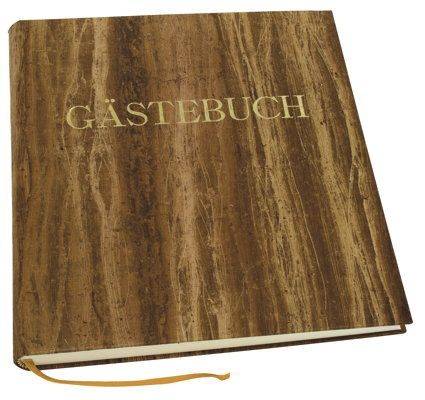 Gästebuch braun, 270 Seiten, blanko, Einband Papyrus