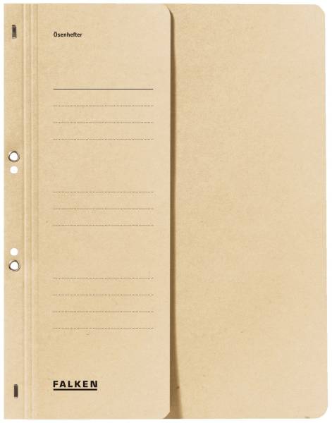Ösenhefter A4 1 2 Vorderdeckel kfm Heftung, chamois, Manilakarton, 250 g qm