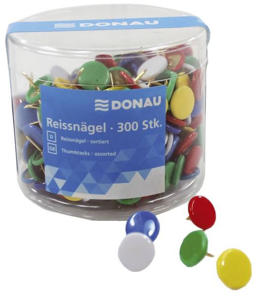 DONAU Reissnägel 300 Stk. sortiert 7832001-99 in Dose