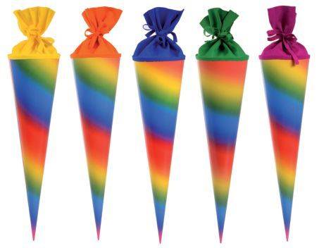 GOLDBUCH Bastelschultüte 70cm Regenbogen 97829