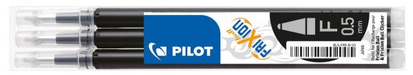 PILOT Rollermine Frix.Click.3St schwarz 2276001F BLS-FR5-S3-B