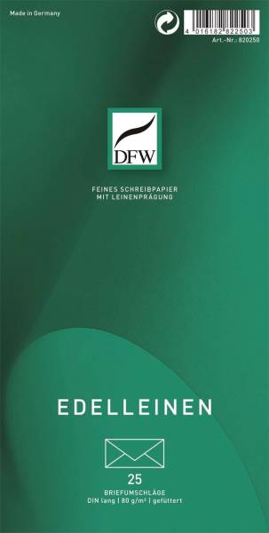 DFW Briefumschlag DL Edelleinen DRESDNER 820250 PG=25St