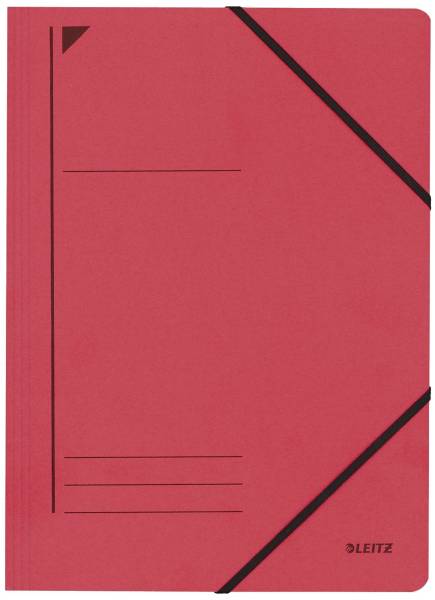 3980 Eckspanner, A4, Füllhöhe 300 Blatt, Colorspankarton, rot