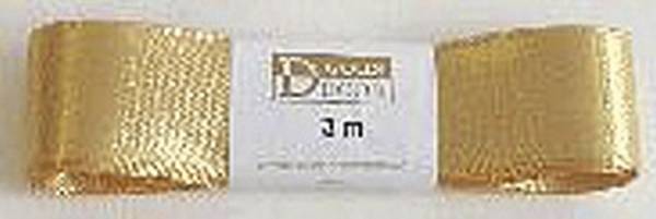 GOLDINA Doppelsatinband 25mmx3m gold 1172025151503