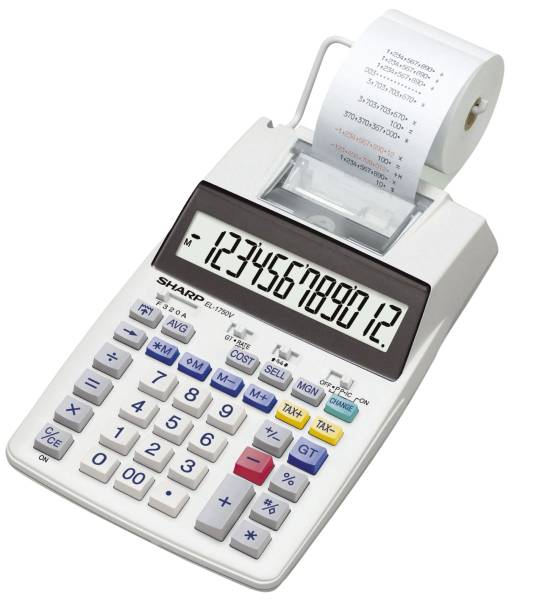 SHARP Tischrechner 12-stellig SH-EL1750V druckend