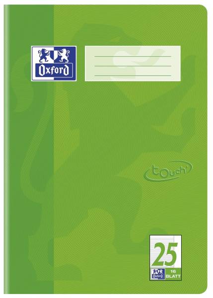 Heft A4 16 Blatt Lineatur 25 Touch grün