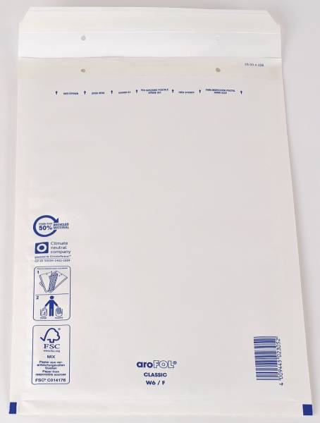 Luftpolstertaschen Nr 6, 220x340 mm, weiß, 10 Stück