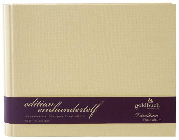 GOLDBUCH Fotospiralbuch Edition 111 beige 40758 24,5x19,5cm