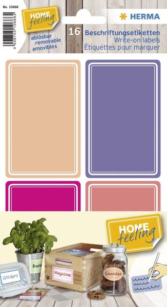 Haftetiketten 52x82mm pink lila