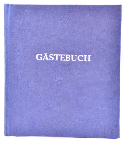 NEPALOKTA Gästebuch m.Wortprägung blau 848K 21x24cm