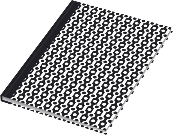 Notizbuch black&white collier A5, Pünktchenlineatur, 96 Blatt