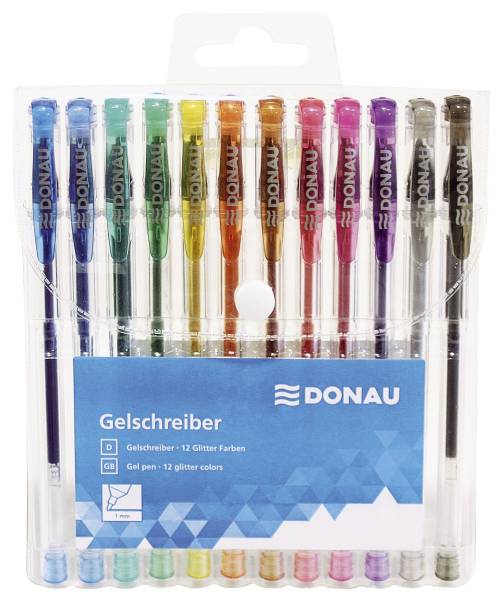 DONAU Gelschreiber Glitzer 12ST 5110100-99