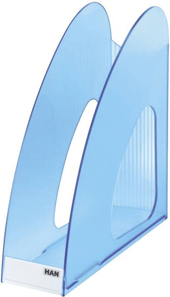 Stehsammler TWIN DIN A4 C4, transluzent blau