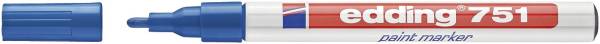 EDDING Lackmalstift 751 1-2mm blau 751-003 Rundspitze